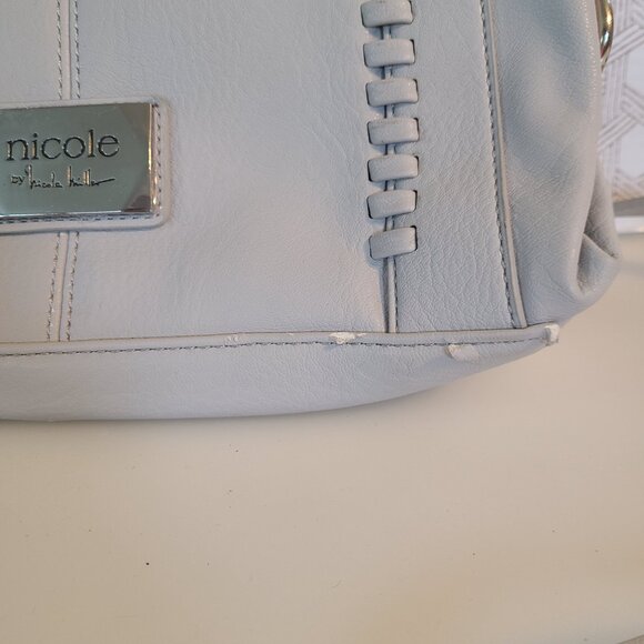 Nicole Miller Gray Crossbody Purse with Handles - Picture 2 of 10